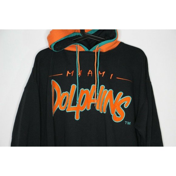 VTG Starter Miami Dolphins Double Hood Hoodie C647 - Picture 4 of 7